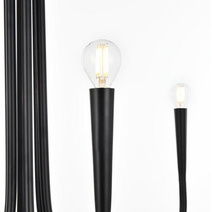 Luren Light Luxury Candle Iron Branch Chandelier