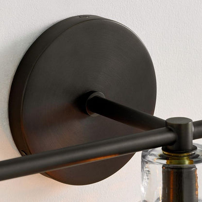 Keen Farmhouse Cooper Recycled Glass Dome Sconce