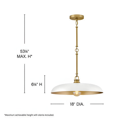 Leila Industrial Rustic Bronze Cone Shade Pendant Light