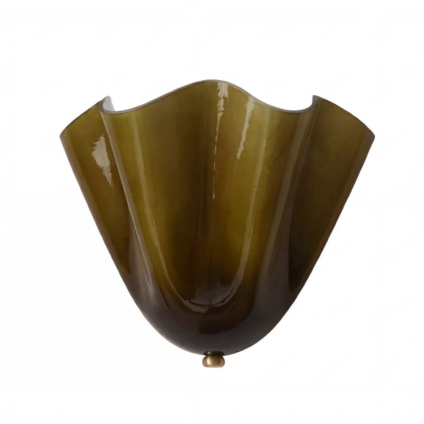 Kyrintha Mid-Century Skirt Shell Glass Fazzo Petalia Wall Sconce