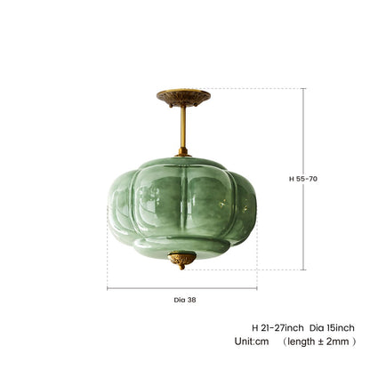 Ozita Retro Semi-Flush Mount Eloise Pendant Light
