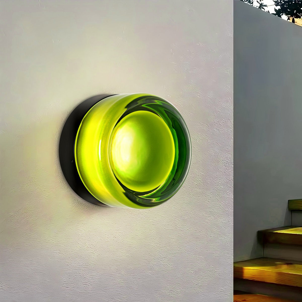 Gabriella Nordic LED Glass Flush Mount Sconce