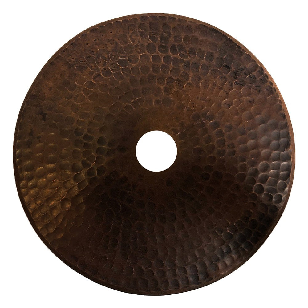 Glimmera Vintage Hammered Copper Drum Pendant Light