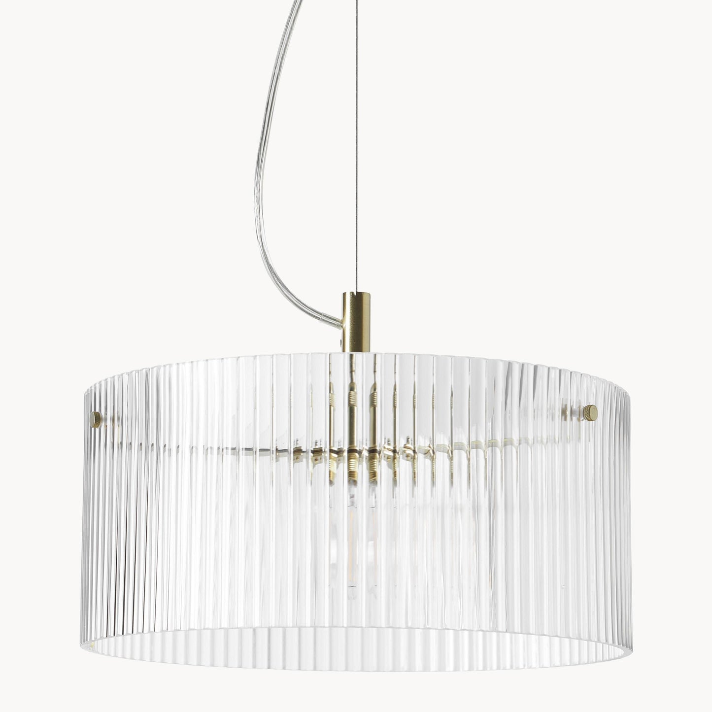 Erisen Farmhouse Ribbed Glass Pendant Light