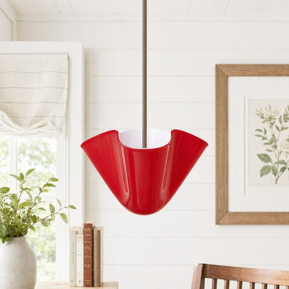Franklin Modern Shell Glass Fazzo Pendant Light