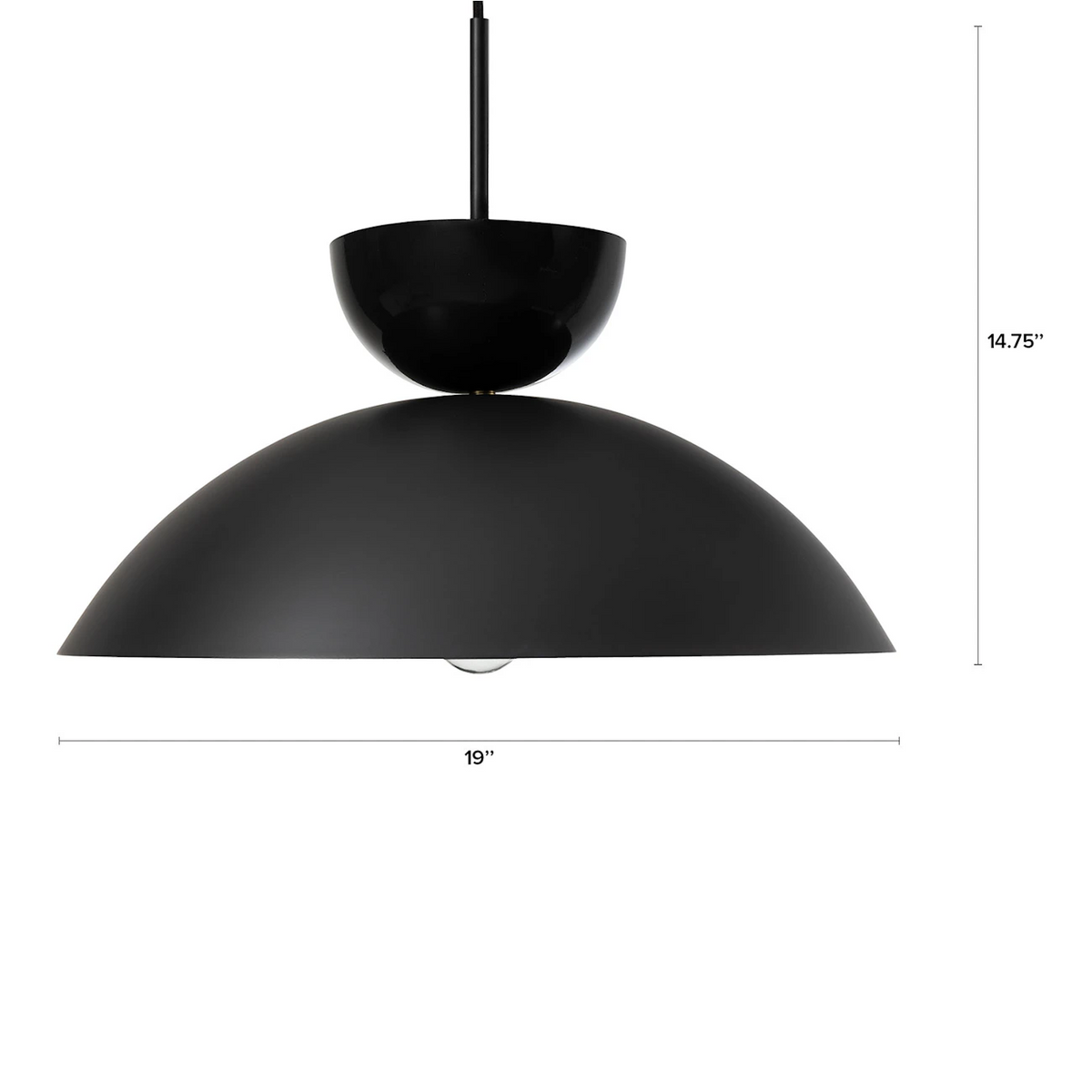 Glythorix Nordic Simple Metal Color H Type Pendant Light
