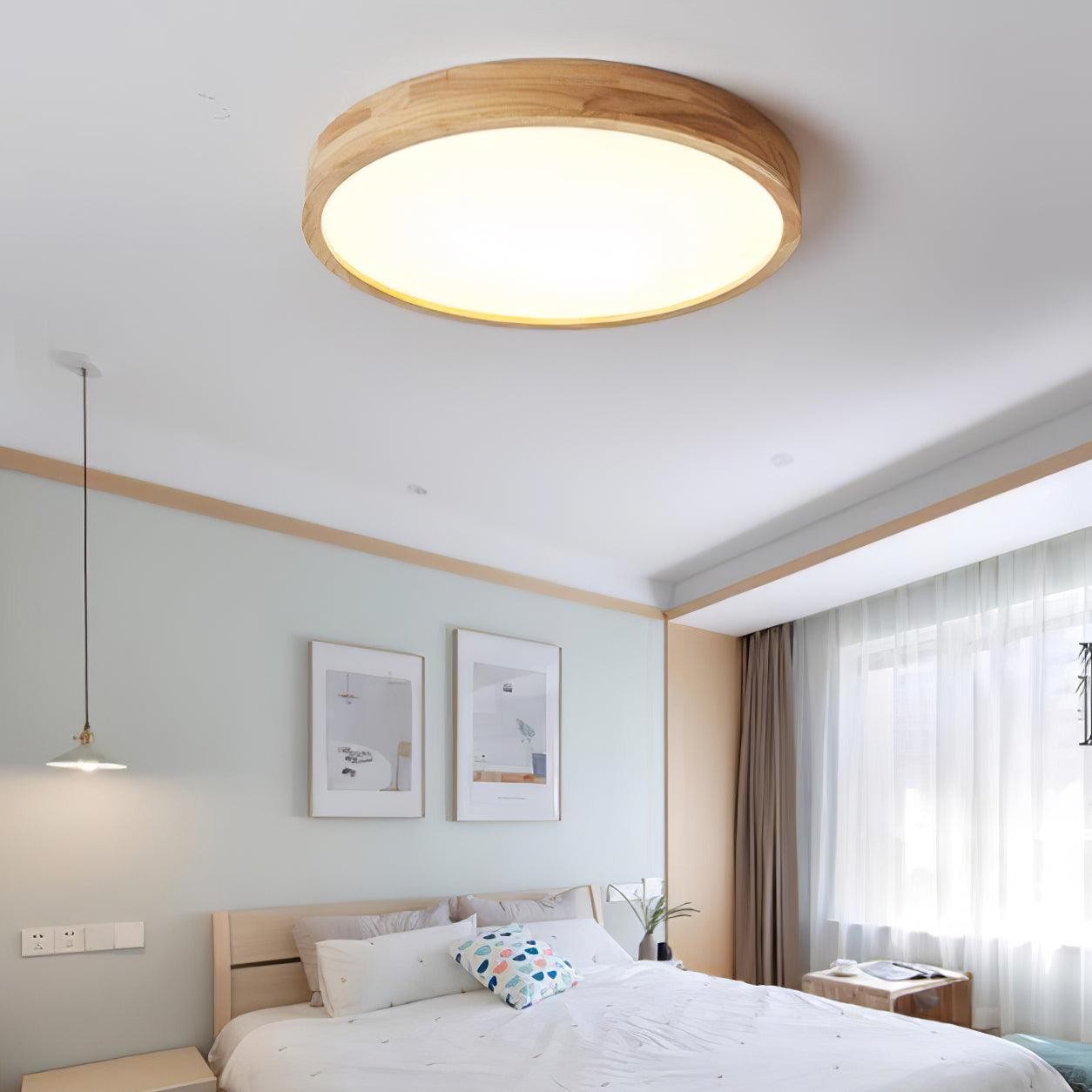 Blayze Rustic LED Wooden Geometric Ceiling Light