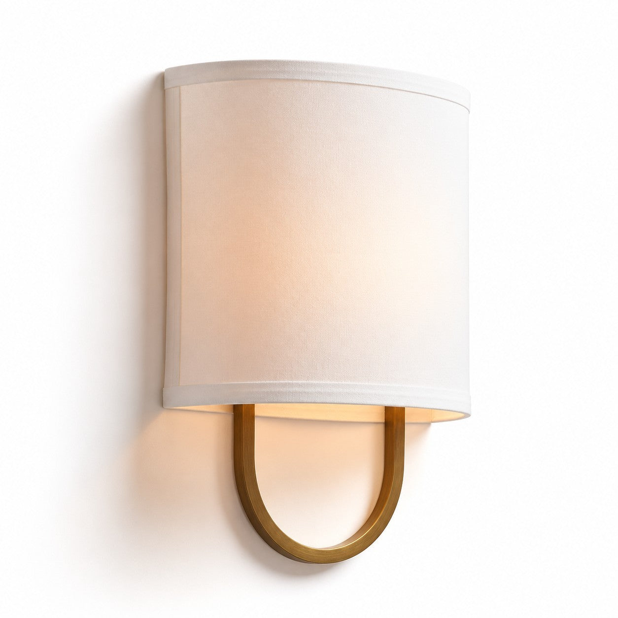 Zylar Modern Metal Fabric Shade Wall Sconce
