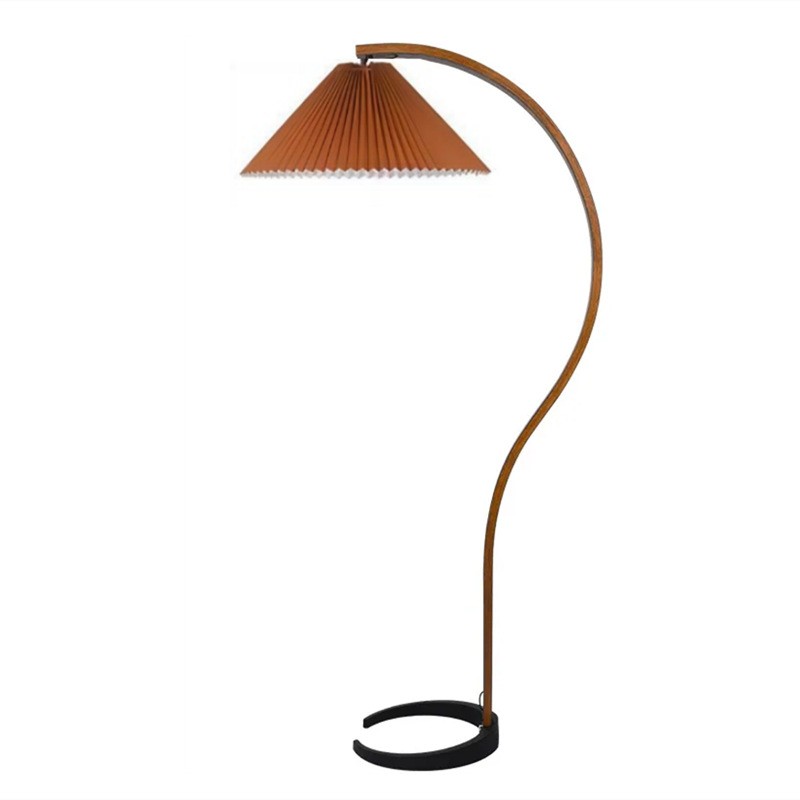 Anamika Vintage Mid Century Wooden Floor Lamp