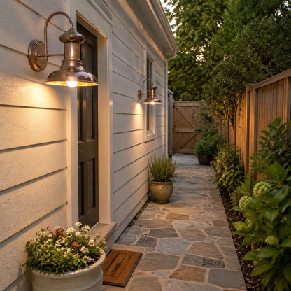 Howells Industrial Modern Copper Metal Outdoor Wall Sconce