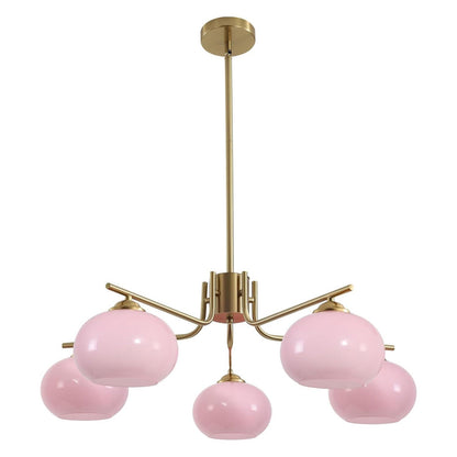 Kairox Mid Century Bauhaus Large Glass Globe Sputnik Chandelier