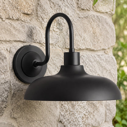 Gwydion Modern Farmhouse Dome Exterior Wall Light