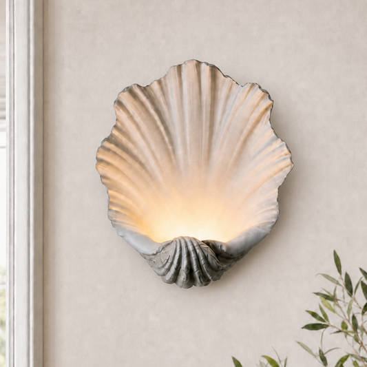 Bellamy Elegant Nautral Shell Resin Wall Light