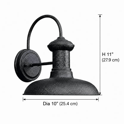 Howells Industrial Modern Copper Metal Outdoor Wall Sconce