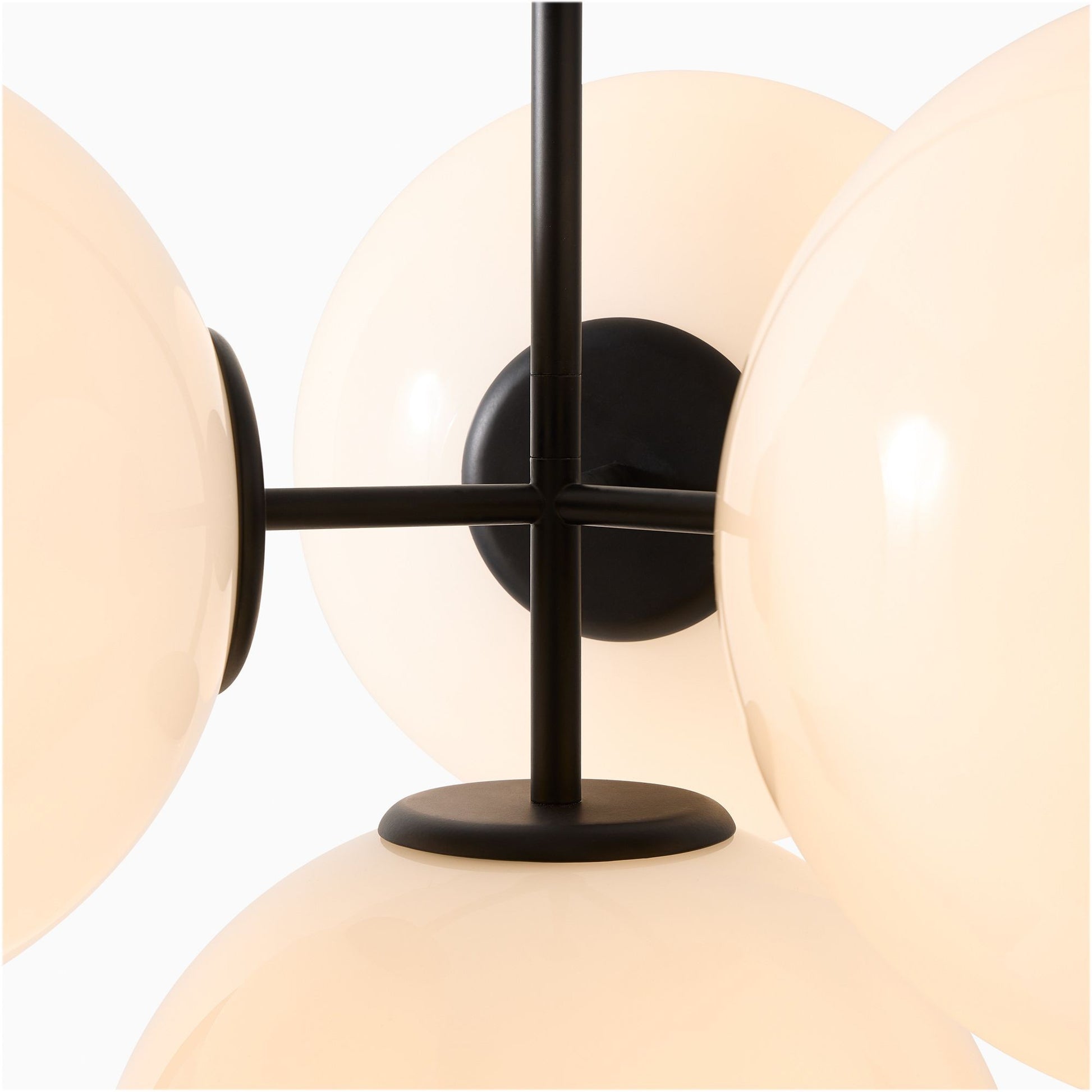 Indie Modern 4 Lights Glass Chandelier