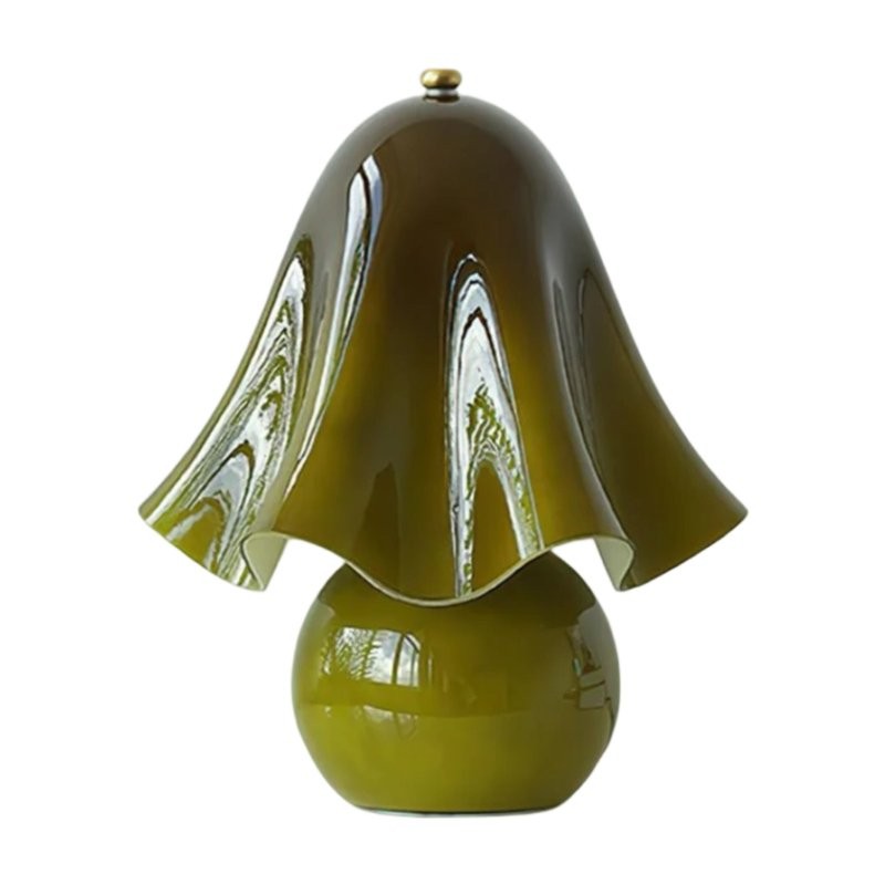 Catalina Modern Wavy Glass Petal Fazzo Table Lamp