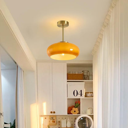 Oziro Vintage Donut Round Glass Ceiling Lights