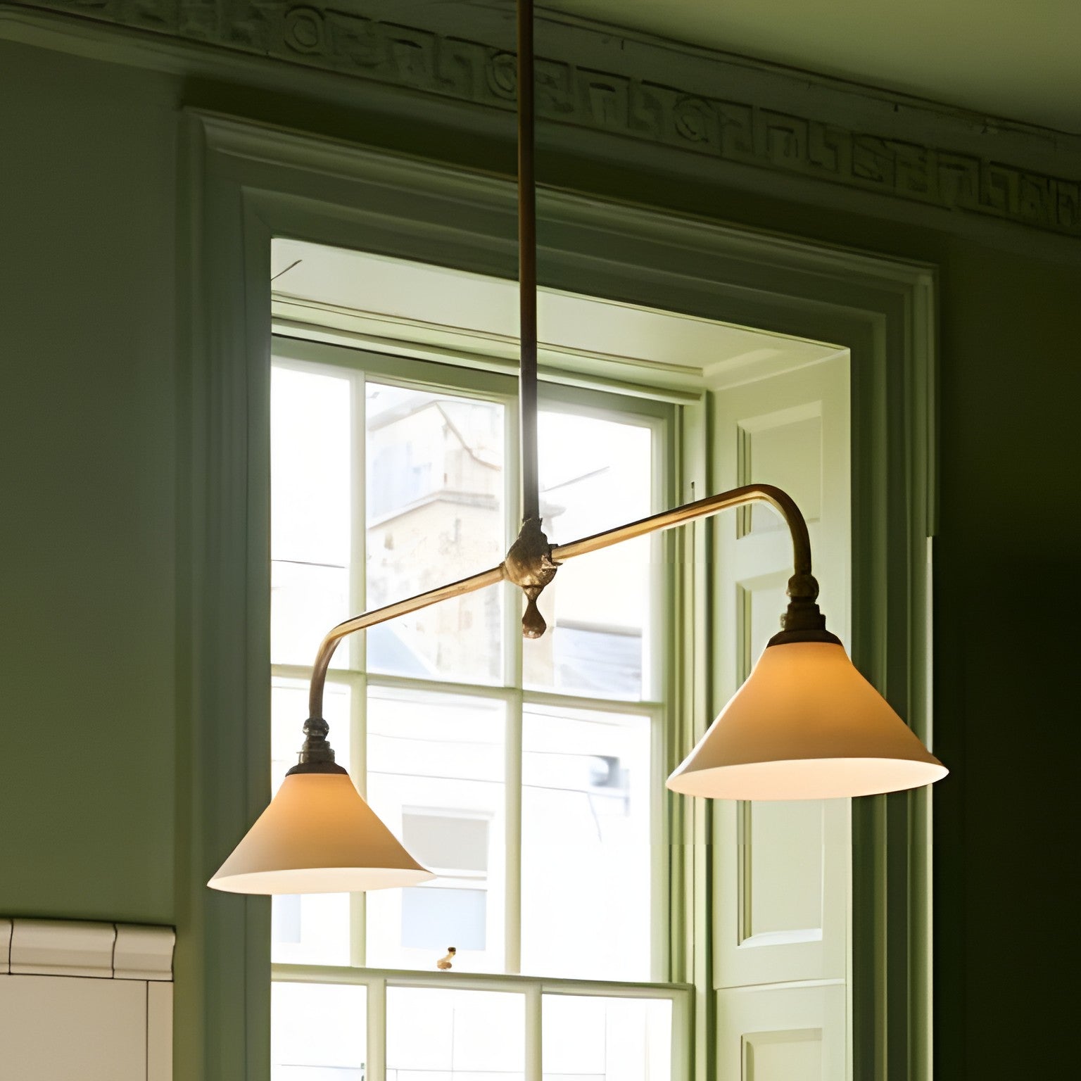 Foxx Retro Metal Conical Ceramic Pendant Light