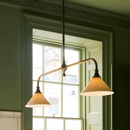 Foxx Retro Metal Conical Ceramic Pendant Light