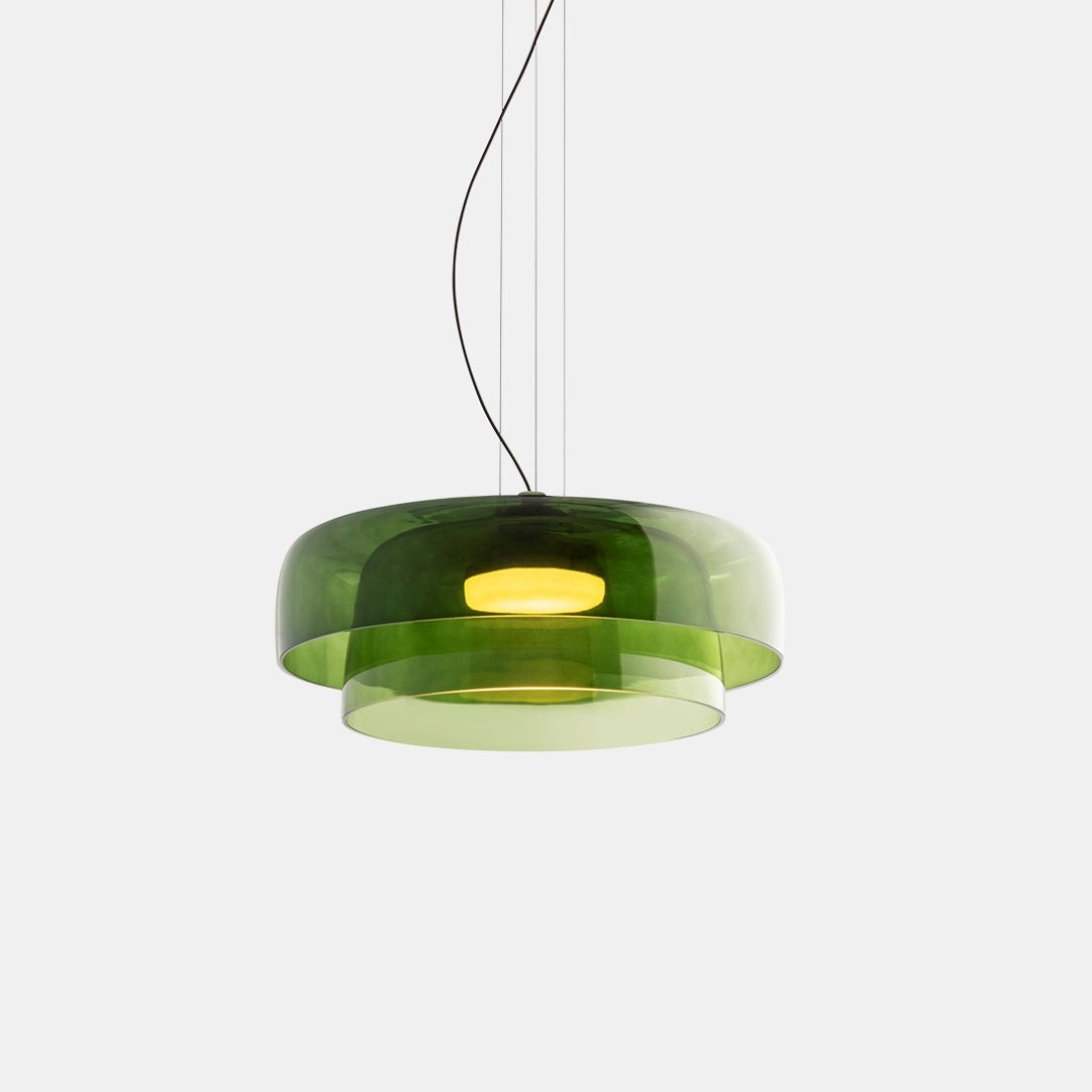 Zaire Bowl Shaped Layer Stained Glass Pendant Light