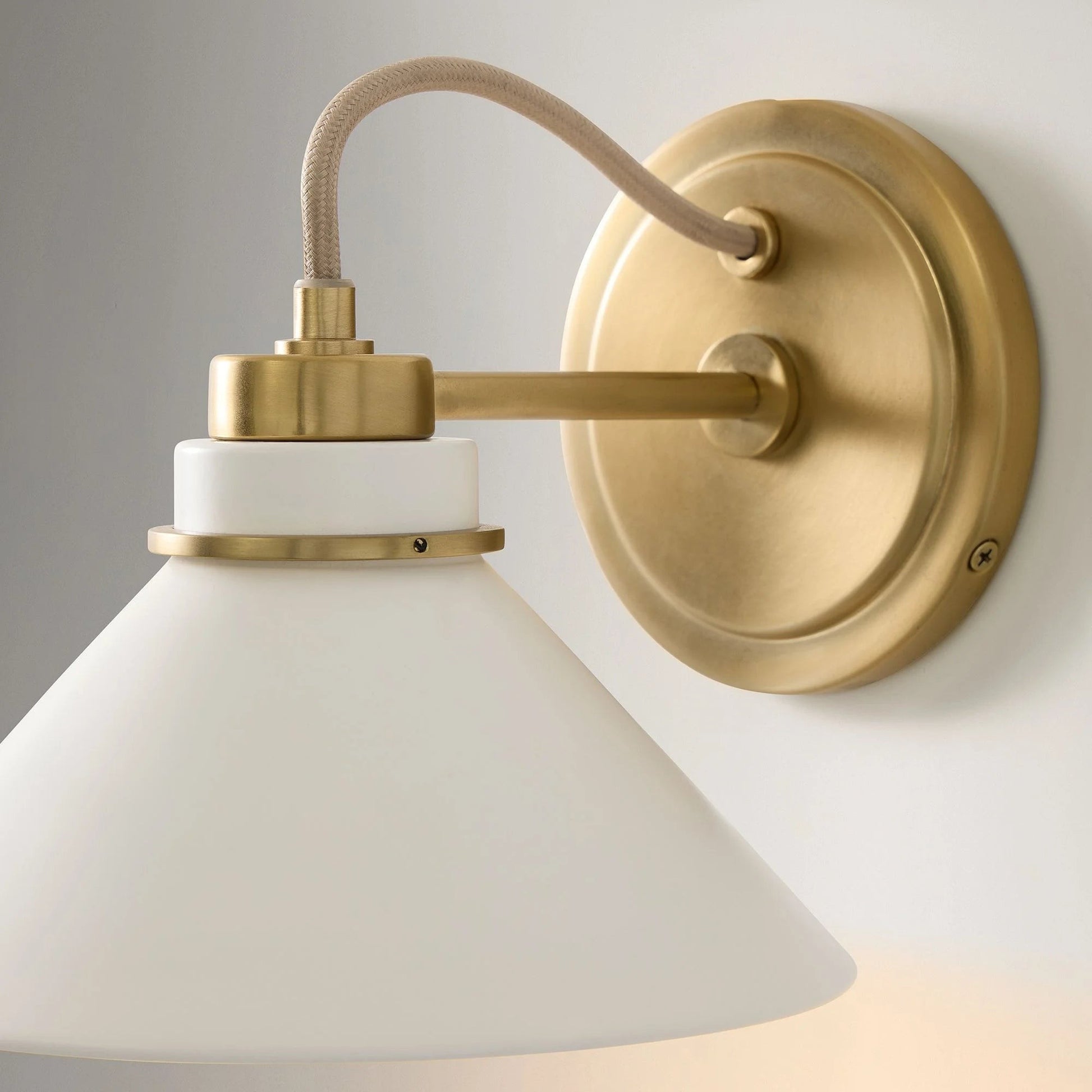 Kalevipoeg Modern Farmhouse Cone Shade Wall Sconce