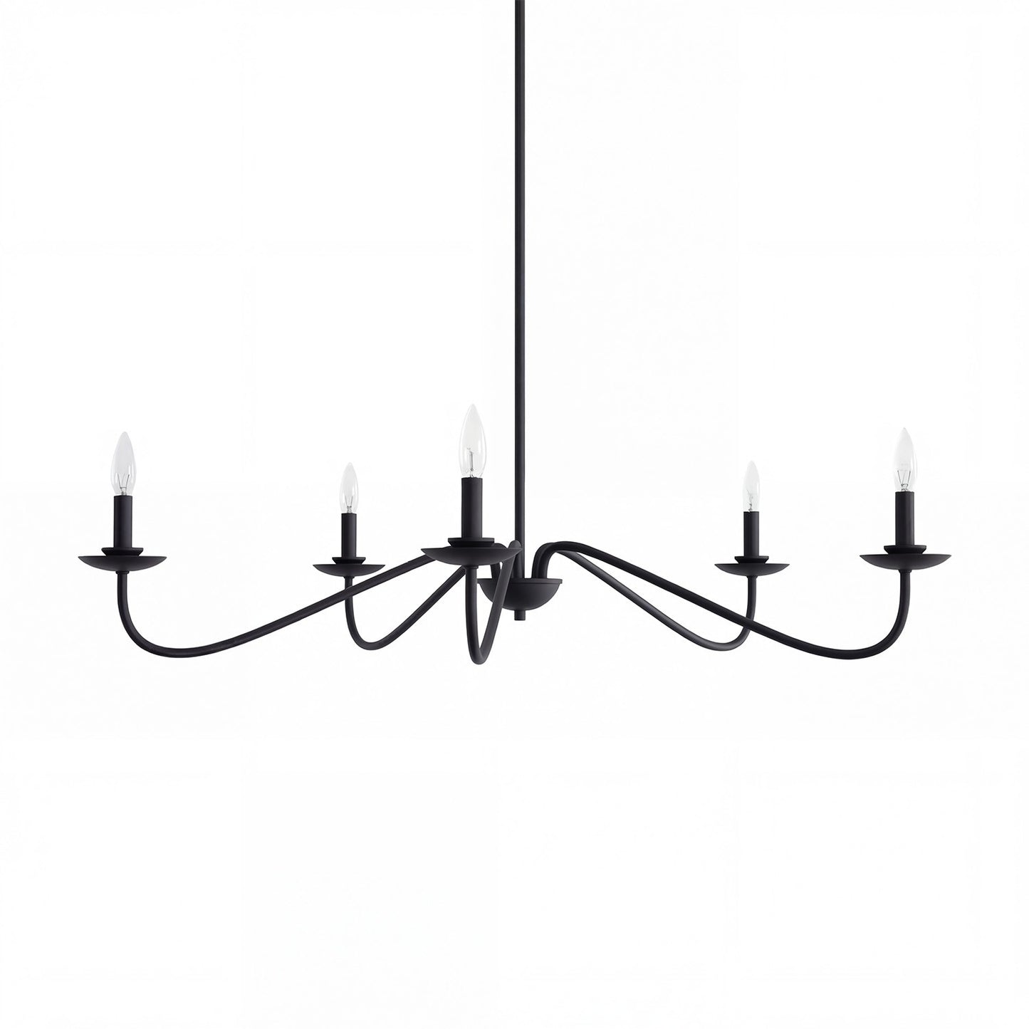 Charis Rustic 5 Light Metal Chandelier