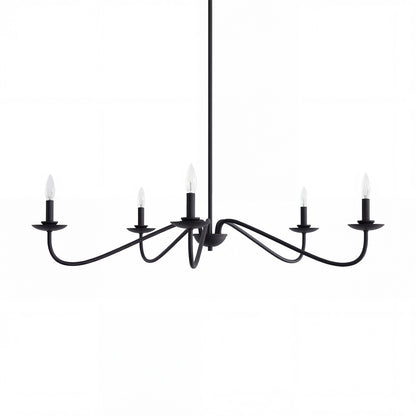 Charis Rustic 5 Light Metal Chandelier