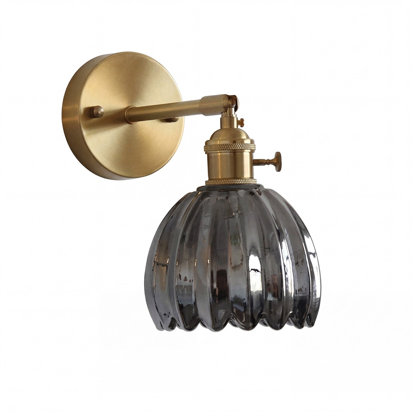 Elara Vintage Glass Tulip Sconce