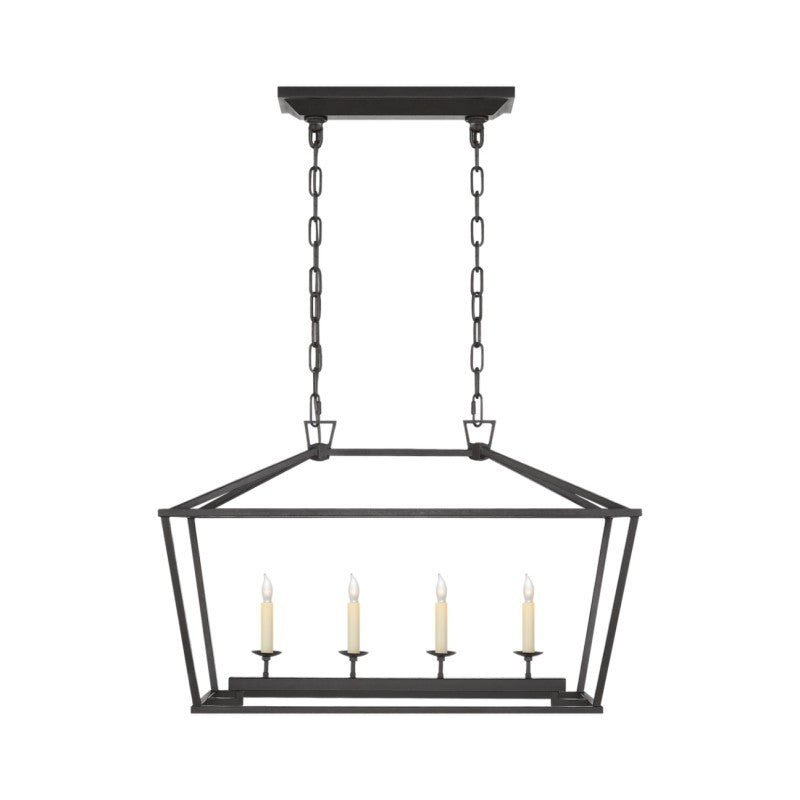 Aria Farmhouse Wrought Iron Lantern Chandelier Light