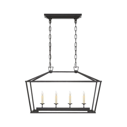 Aria Farmhouse Wrought Iron Lantern Chandelier Light