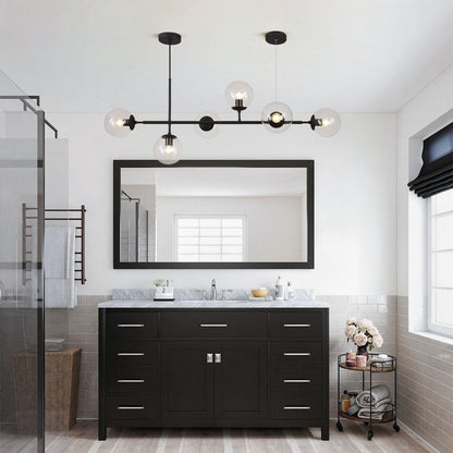 Celestina 6 Light Linear Glass Orb Pendant Light