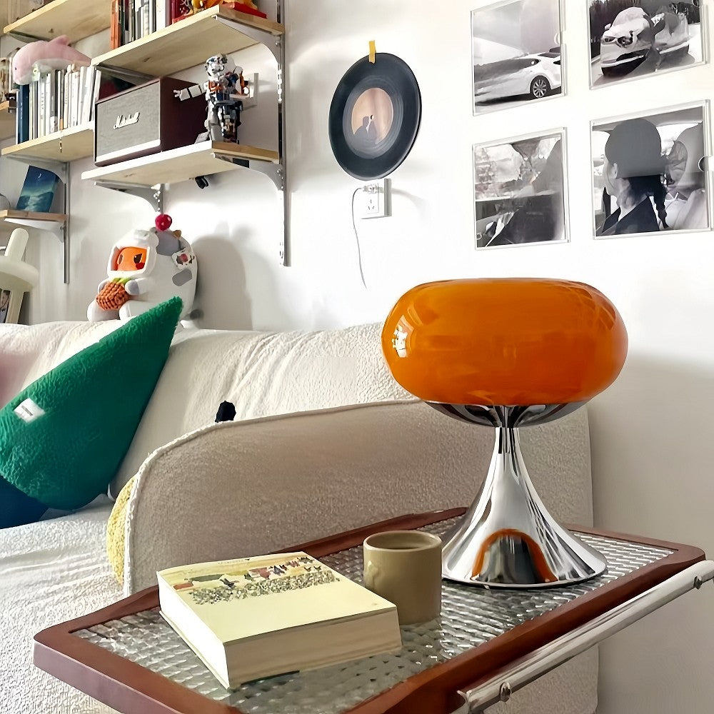 Orilix Colorful Apple Bauhaus Glass Table Lamp