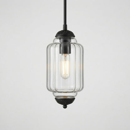 Cyrilith Farmhouse Pumpkin Glass Eloise Pendant Light