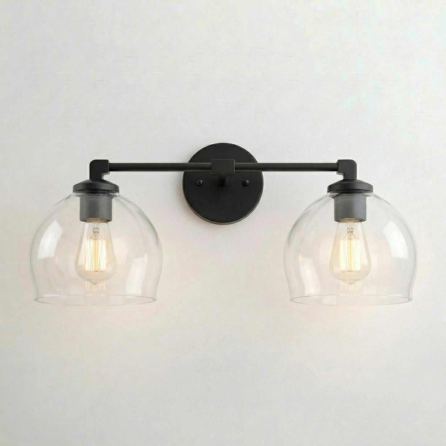 Conrad Vintage 3 Heads Bellflower Glass Wall Sconce