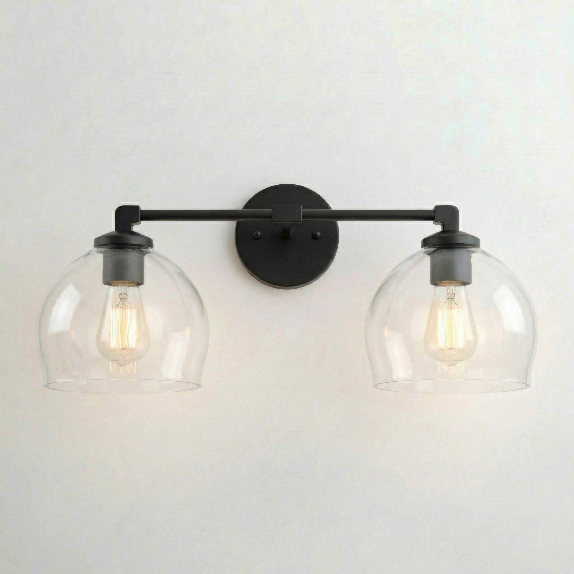 Conrad Vintage 3 Heads Bellflower Glass Wall Sconce