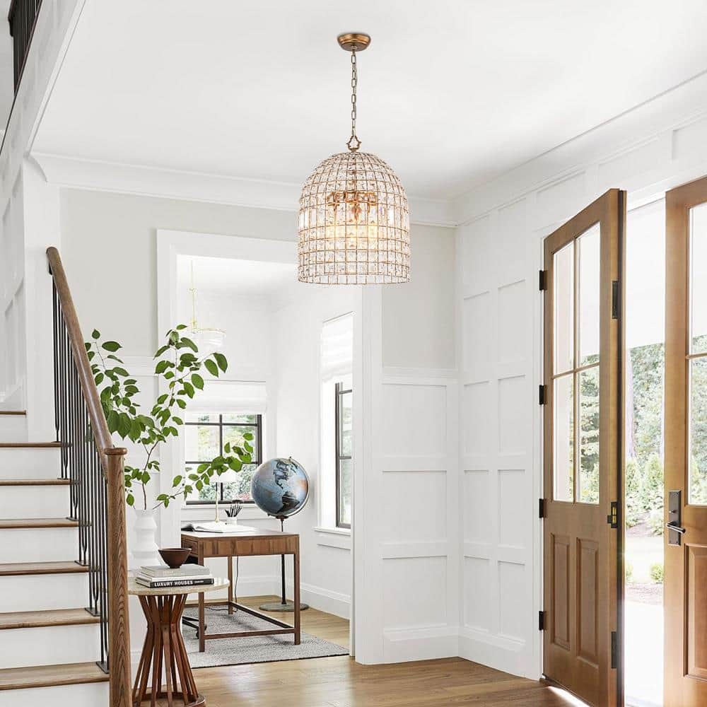 Zelda French Crystal Birdcage Pendant Light