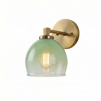 Conrad Vintage 3 Heads Bellflower Glass Wall Sconce