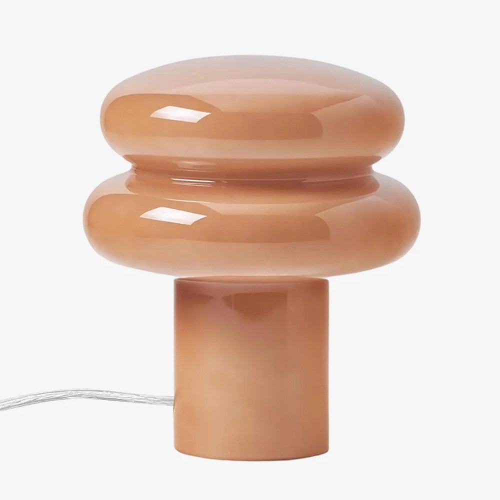 Nymeros Scandinavian Glass Mushroom Table Lamp