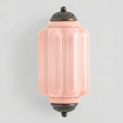Michael Vintage Eloise Milk Glass Flush Wall Light