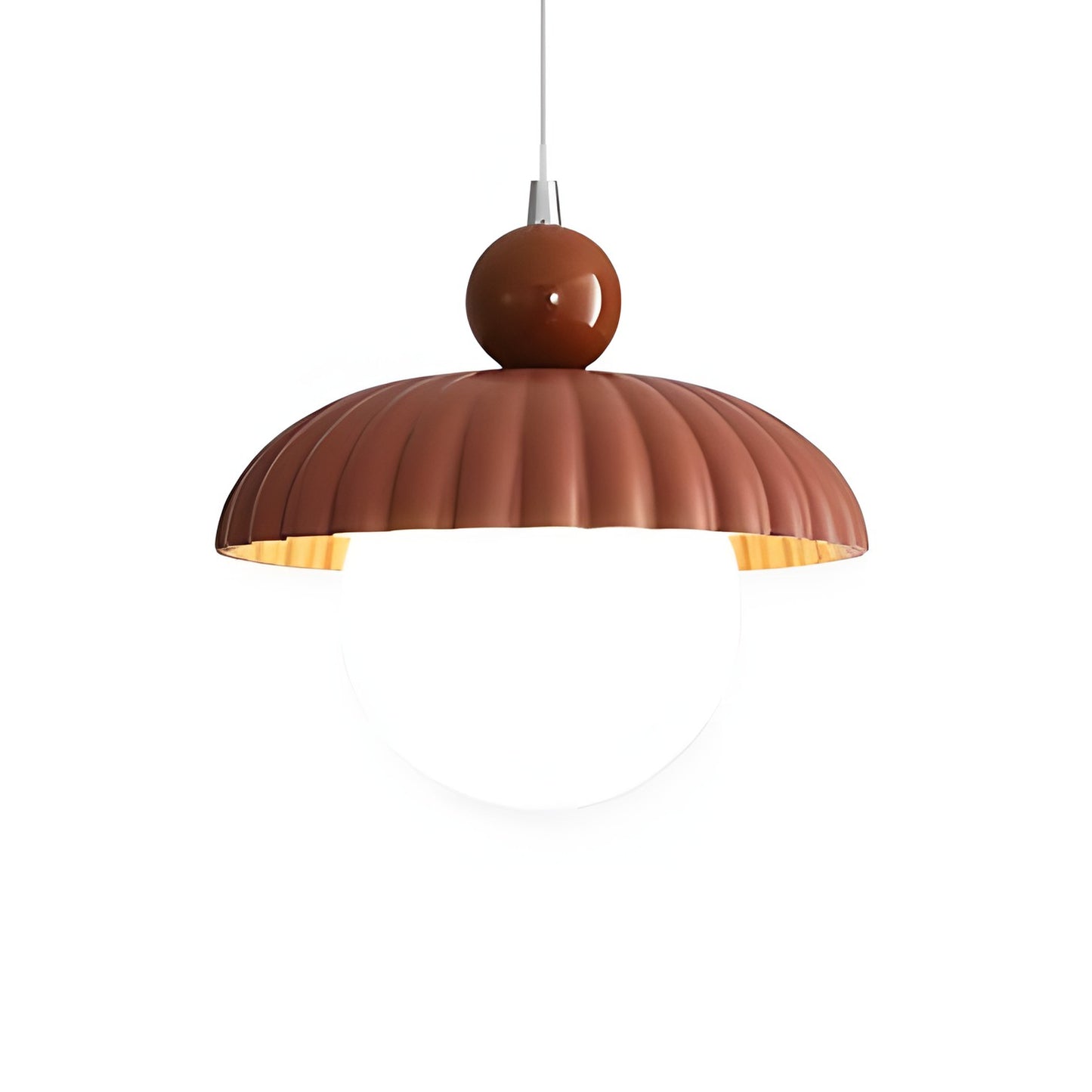 Brynley Cream Style Glass Flower Pendant Light