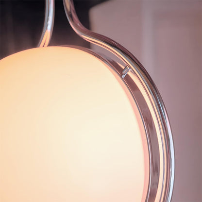 Alexandra Stylish White Acrylic Ball Floor To Ceiling Lamp