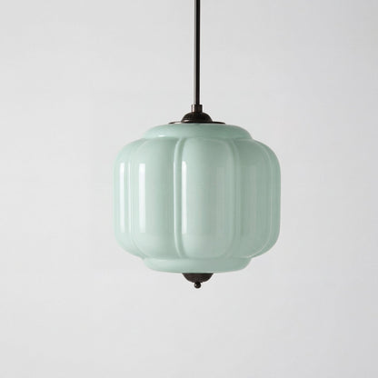 Cyrilith Vintage Milk Glass Oiled Brass Eloise Pendant light