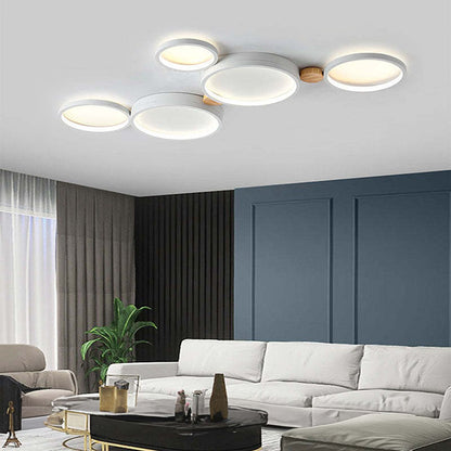Phelith Modern Scandinavian Circle Ceiling Light