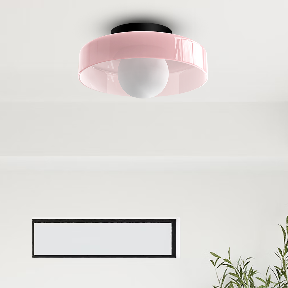 Zayn Colorful Glass Round LED Ceiling Light