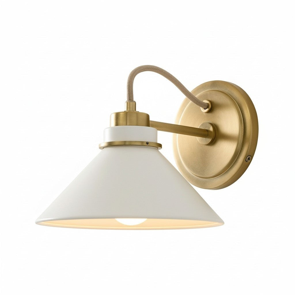 Kalevipoeg Modern Farmhouse Cone Shade Wall Sconce