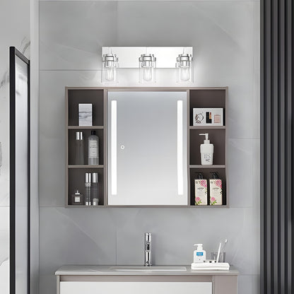 Pyros Farmhouse Clear Glass Cylinder Vanity Wall Light