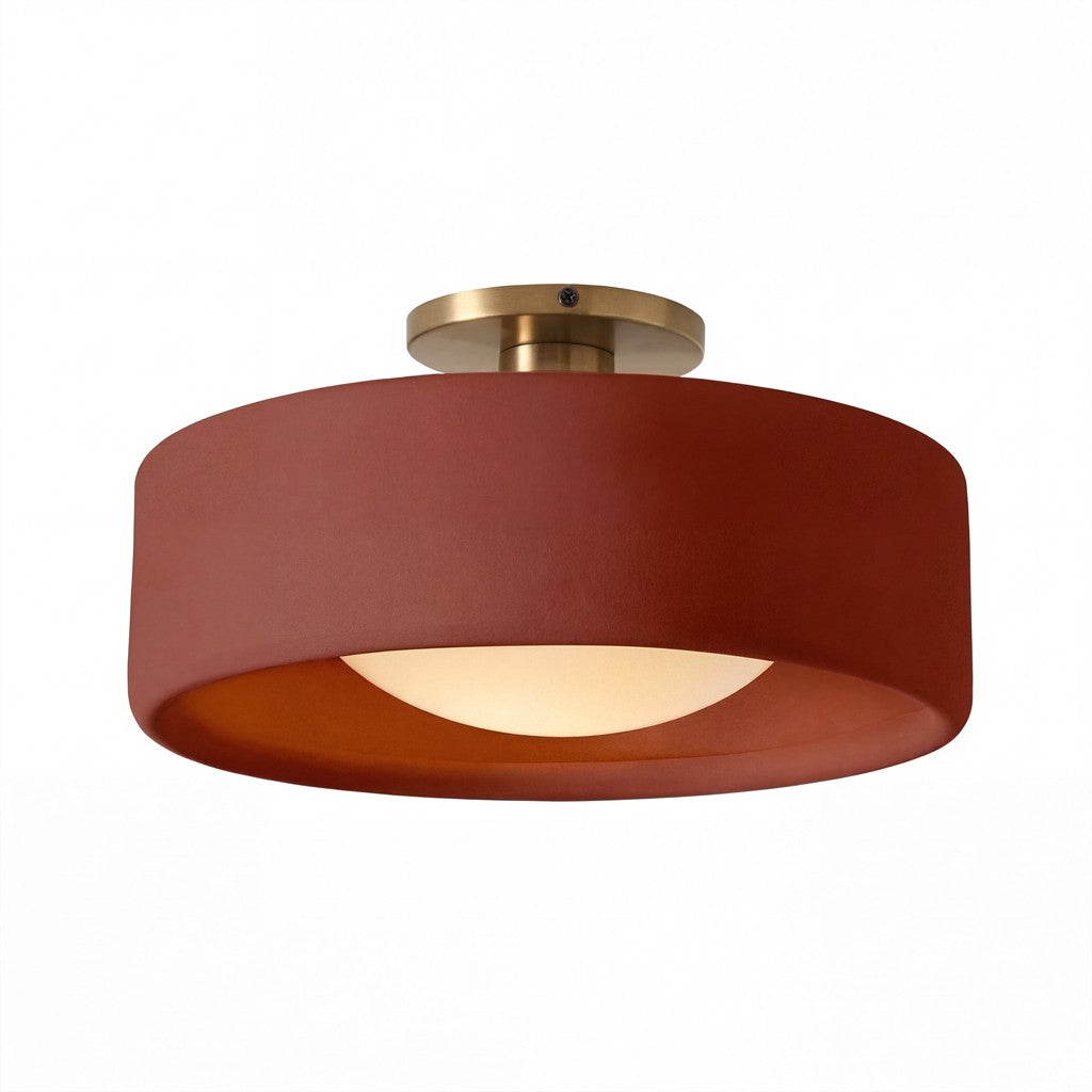 Aura Modern Porcelain Flush Mount Ceiling Light