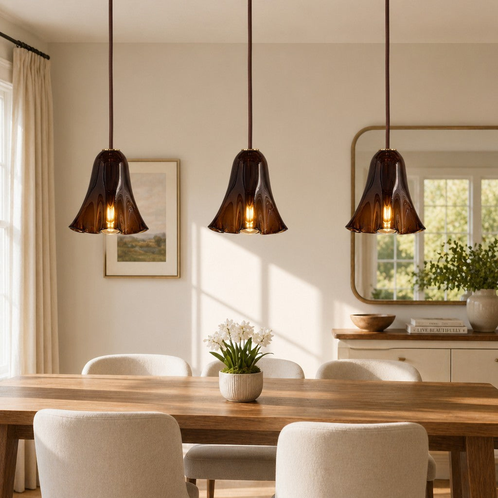 Graham Modern Shell Glass Fazzo Pendant