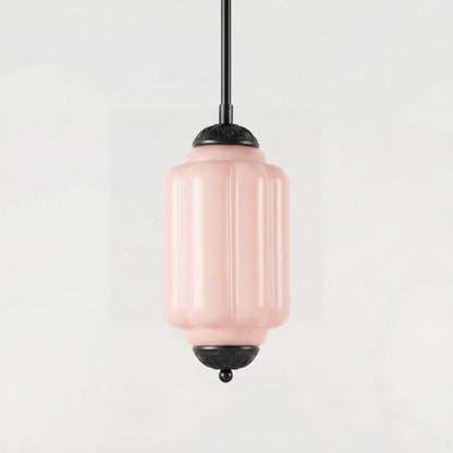 Cyrilith Farmhouse Pumpkin Glass Eloise Pendant Light