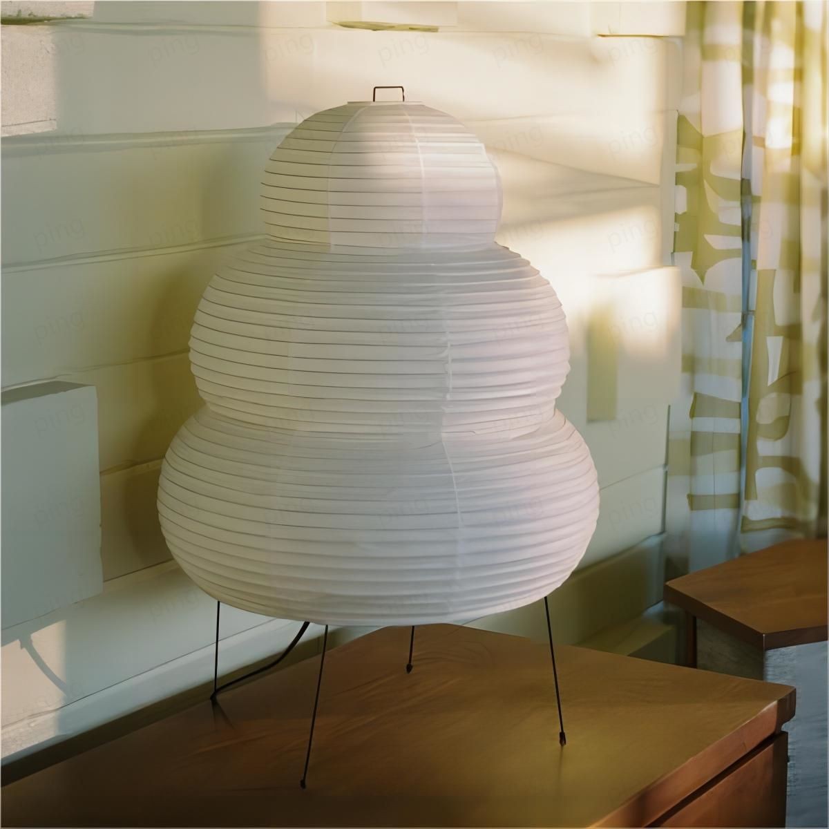 Asmi Miguel Japanese Paper Lantern Table Lamp